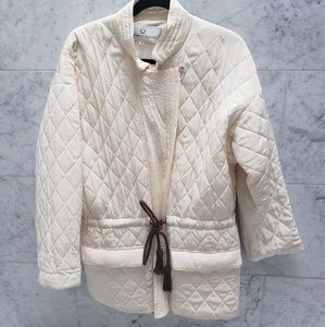 Alfred Sung Silk Quiltted Jacket Size 6 | L /XL